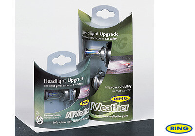 Ring H1 safety headlight bulbs x 2 - All Weather no. LG304