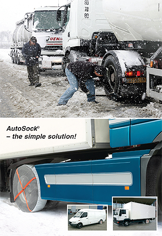 AutoSock/Auto Socks are reusable again and again - providing value for money for years to come AutoSock For Trucks/Auto Sock - textile wheel covers with an elasticated edge; you just slip them over the driving wheels when you find yourself getting stuck. ("Yes - it really is this easy" and "Yes, of course they work!")
