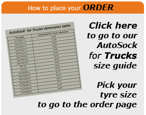 AutoSock/Auto Sock - textile wheel covers with an elasticated edge; you just slip them over the driving wheels when you find yourself getting stuck. ("Yes - it really is this easy" and "Yes, of course they work!")