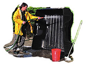 "Take it out and hose it down!"