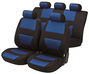 Walser BOZEN Blue Velour Seat Covers at The Roof Box Company