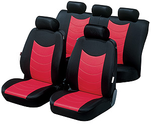 Walser FELICIA Red Velour Seat Covers at The Roof Box Company