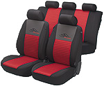 Walser RACING Red Velour Seat Covers at The Roof Box Company