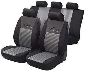 Walser RACING Silver Velour Seat Covers at The Roof Box Company
