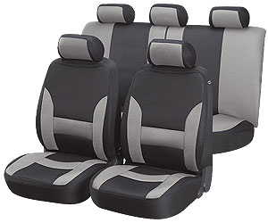 Walser COLLADA AEROTEX Black and Grey Car Seat Covers at The Roof Box Company