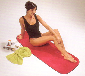 Walser car seat covers: Sunbathing on a Roll Out Mat