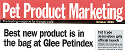 Pet Product Marketing - Best new product is in the bag at Glee Petindex
