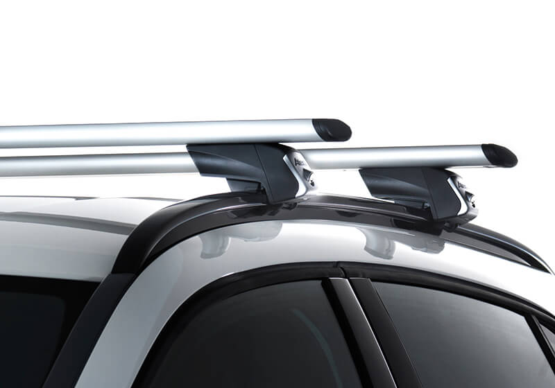 Hyundai Santa Fe (2012 to 2018):Atera SIGNO RTD 122cm aero-profile aluminium bars 048 522