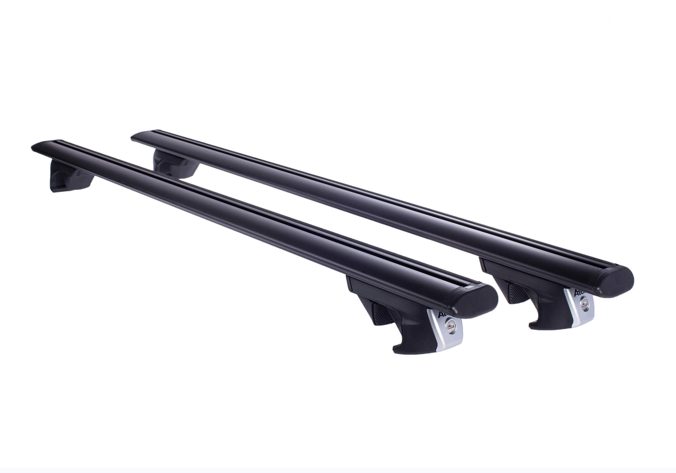 Nissan X-trail (2014 to 2022):Atera SIGNO RT 122cm black aero-profile aluminium bars 