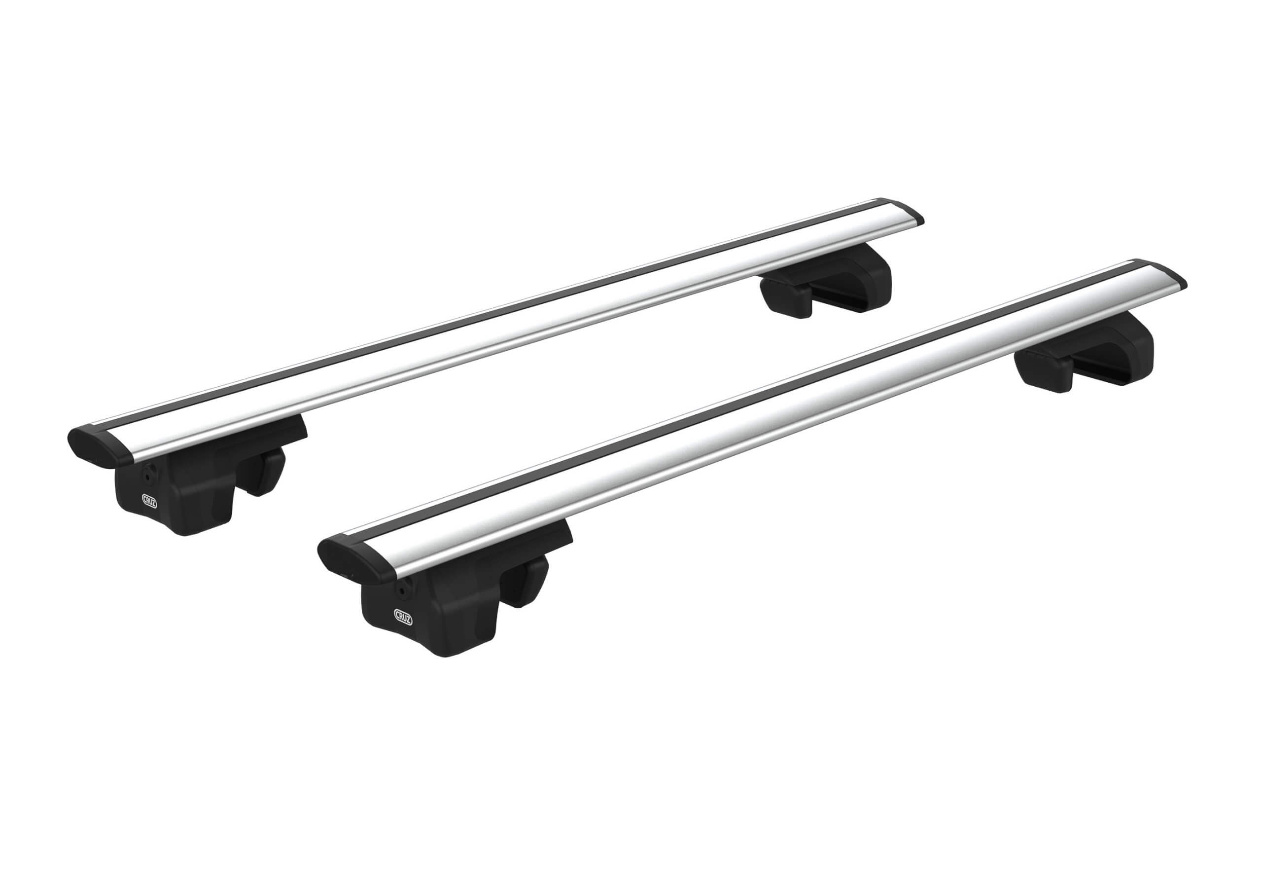 Peugeot Partner Combi (1996 to 2008):CRUZ raised rails package with 108cm aluminium bars