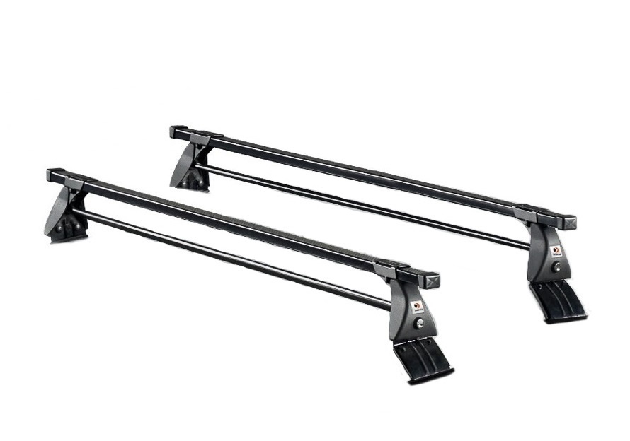 Seat Leon five door (2013 to 2020):FIRRAK 115cm T roof bars with fitting kit 1124