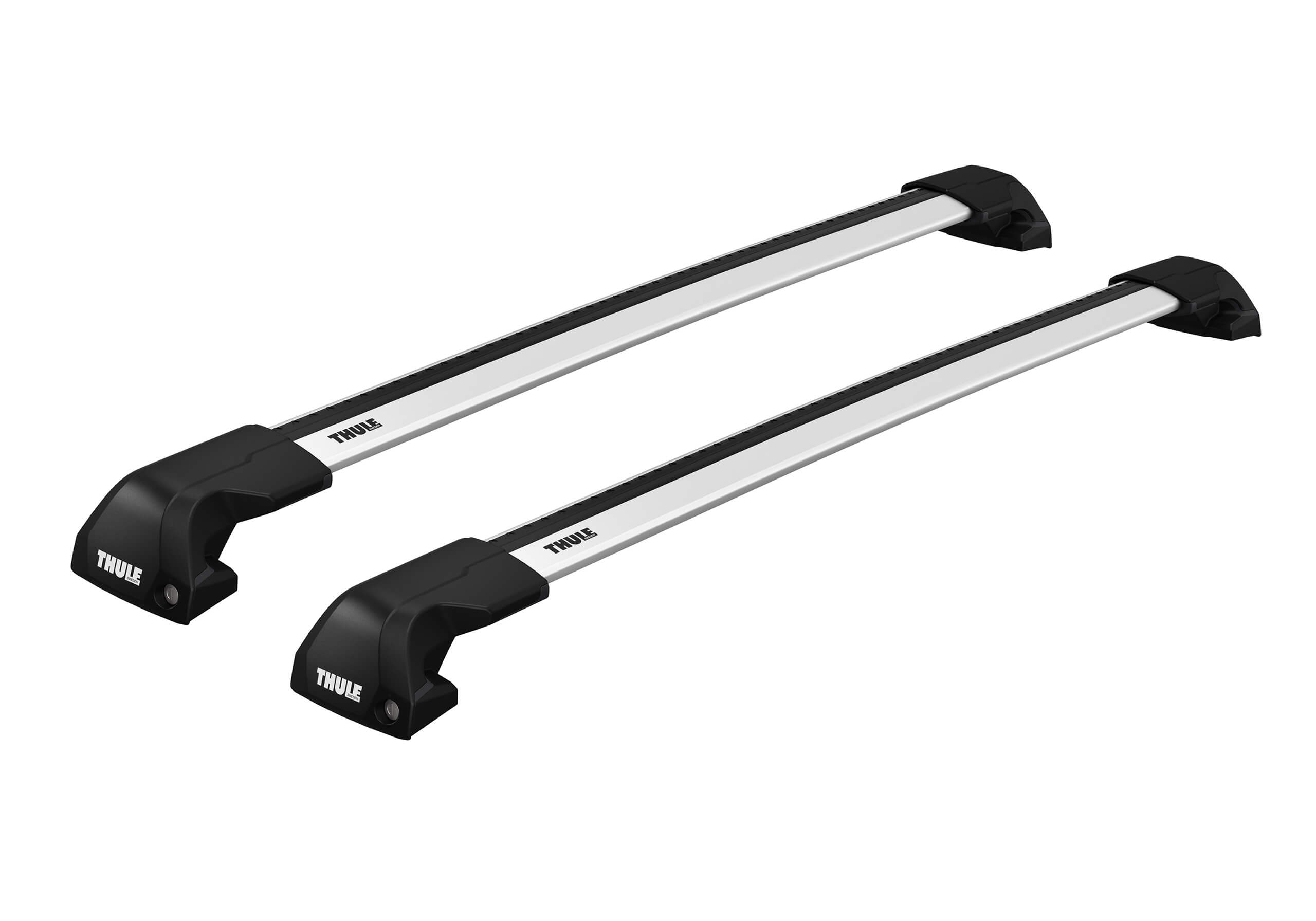 Jeep Compass (2011 to 2017):Thule Edge silver WingBars package - 7206, 7214, 7213, 6144