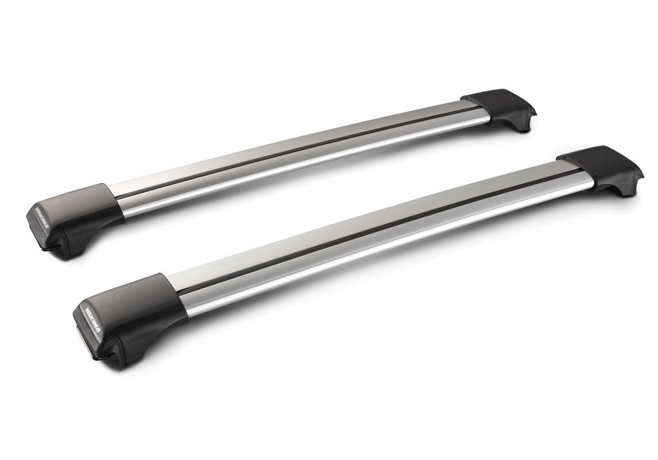 Nissan X-trail (2014 to 2022):Yakima roof bars package - S54 Aero-X silver bars