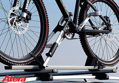 4 x Atera GIRO AF aluminium bike carriers with roof bars