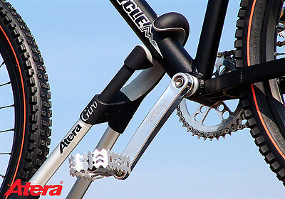 4 x Atera GIRO AF aluminium bike carriers with roof bars
