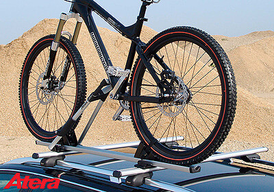 4 x Atera GIRO AF aluminium bike carriers with roof bars
