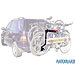 Iveco Daily low roof (1979 to 1999)  :MaxxRaxx 5 bike 'Premier' rack, swan neck tow bars, no. MXRS5