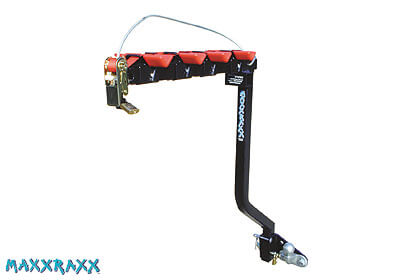 MaxxRaxx 5 bike 'Premier' rack, swan neck tow bars, no. MXRS5