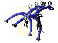 Volkswagen VW Jetta four door saloon (2005 to 2011) :Saris Bones 3 bike carrier, blue, no. SAB3-BE