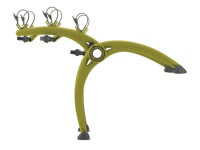 Volkswagen VW Jetta four door saloon (2005 to 2011) :Saris Bones 3 bike carrier, green, no. SAB3-GN