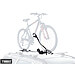 4 x Thule ProRide 591 bike carriers with locking roof bars