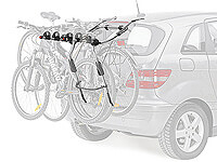 Mazda Demio five door (1996 to 2001) :Thule ClipOn 9104 for 3 bikes (needs a lighting board)