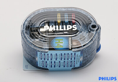 Philips H4 VisionCare complete spare bulb kit no. LG031