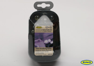 Ring H1/H7 complete spare bulb kit (BU078) no. LG047