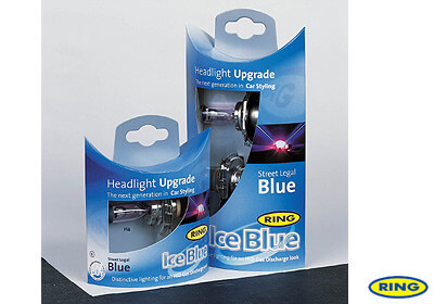 Ring H4 styling headlight and sidelight bulbs x 2 - Ice Blue no. LG221
