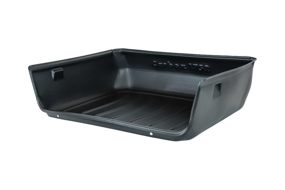 Volkswagen VW Caddy Life (2011 to 2015):Carbox Classic S boot liner, black, for VW Caddy (Maxi) Life, 101752000