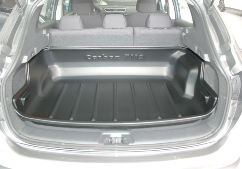 Nissan Qashqai (2014 to 2021):Carbox Classic S boot liner, black, for Nissan Qashqai, 107112000