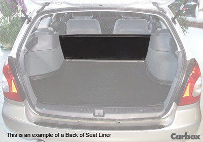 Renault Kadjar (2015 to 2023):Carbox flex2 back of seat liner, black, for Renault Kadjar, 323950000