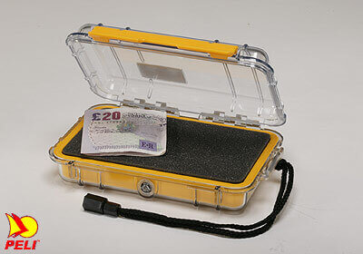 Peli 1040 Micro Case - clear with yellow liner, no. PL1040-007-100