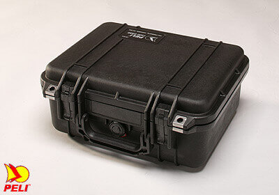 Peli 1400 case, silver, with Pick 'N' Pluck foam, no. PL1400-000-180