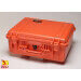Peli 1550 case, <font color=#FF6600><b>orange</b>, with padded dividers</font>, no. PL1550-004-150