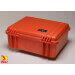 Peli 1550 case, <font color=#FF6600><b>orange</b>, with padded dividers</font>, no. PL1550-004-150