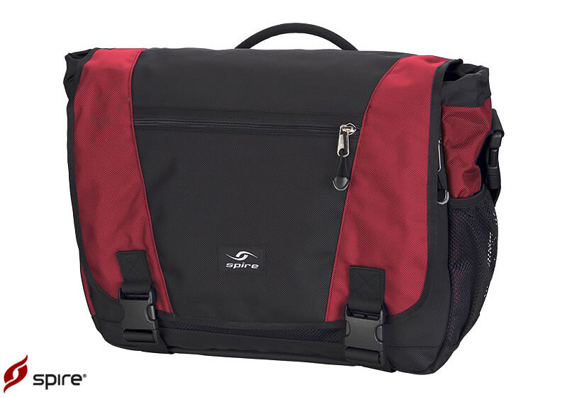 Spire Endo XL laptop messenger bag - Chili red/black (SREX-RED)