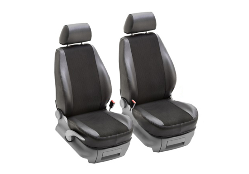 Nissan Navara double cab (2005 to 2015):PeBe Stark 1 + 1 seat cover set, with headrests, no. 744034NR