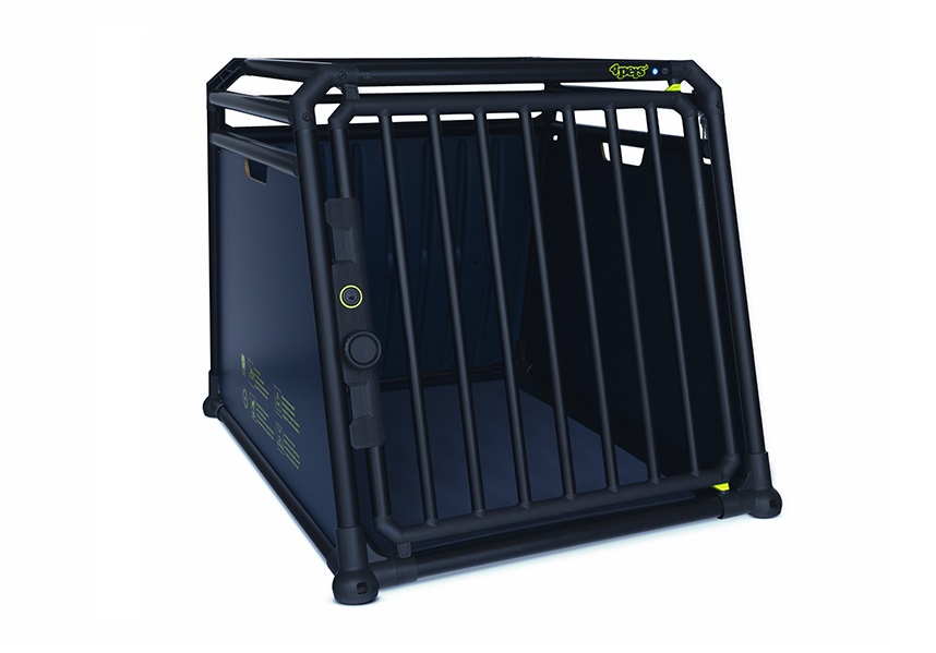 Peugeot Partner Combi (1996 to 2008):4pets PRO, TV-approved black dog cage, size 3 Small