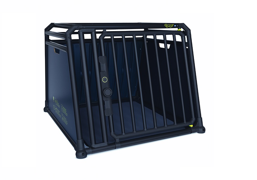 Nissan Patrol GR (2005 to 2011):4pets PRO, TV-approved black dog cage, size 4 Large