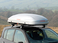 :KAMEI 450 roof box, metallic silver, no. KM58127 (08158127)
