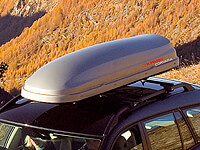 :Package deal: KAMEI Corvara 310 DuoLift box, silver, and bars