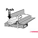 Package deal: KAMEI Corvara 310 box, silver, (right opening) and bars