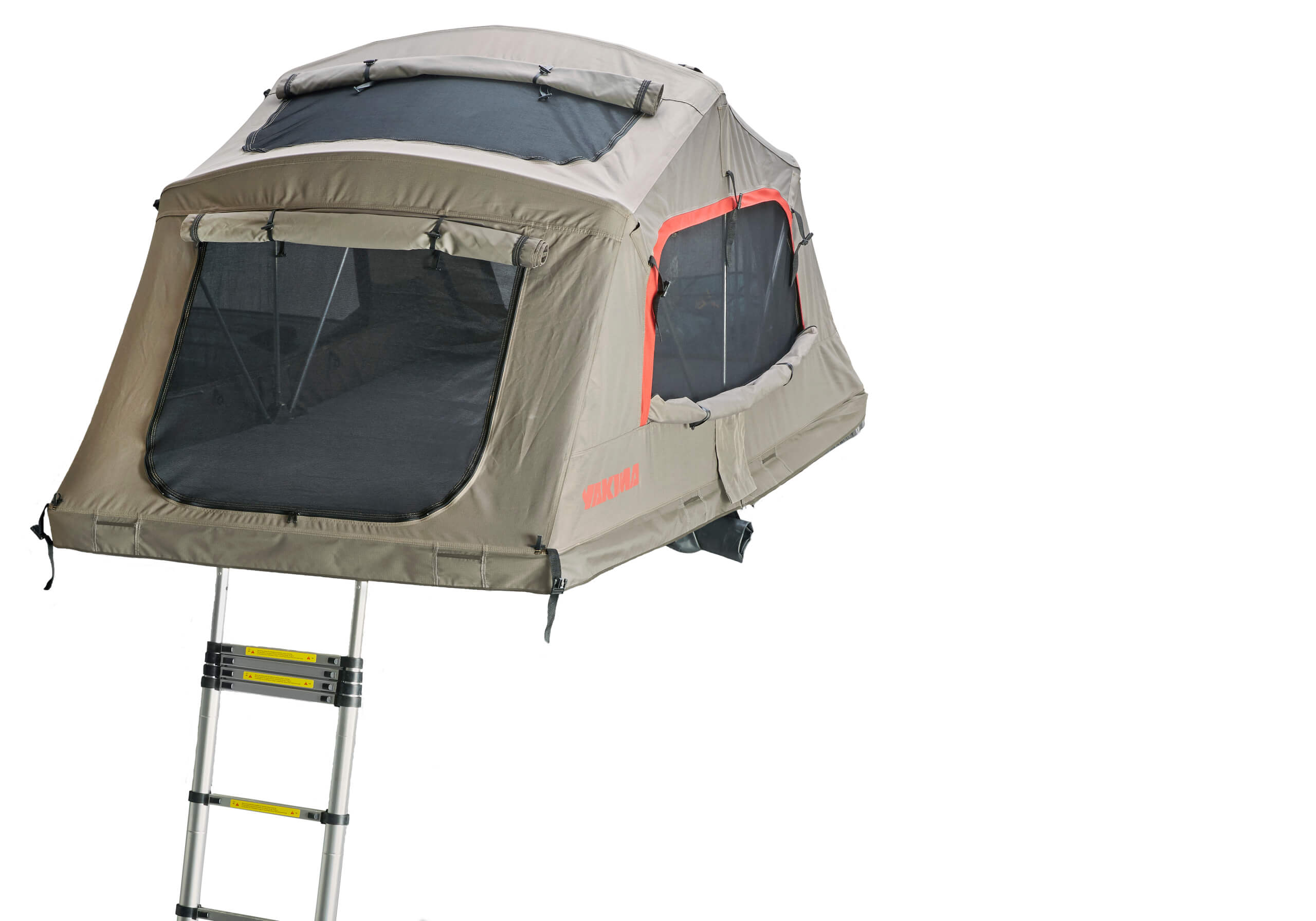 :Yakima SkyRise HD vehicle rooftop tent, small, tan and red, 8007436