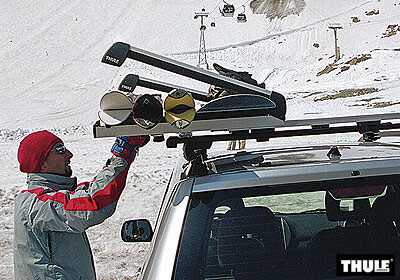Thule Xtender ski carrier no. TU739 - 6 pairs skis or 4 snowboards