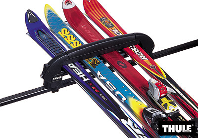 Thule Uplifted Snowpro carrier no. TU748 - 4 pairs skis or 2 snowboards (needs 887 for aerobars)