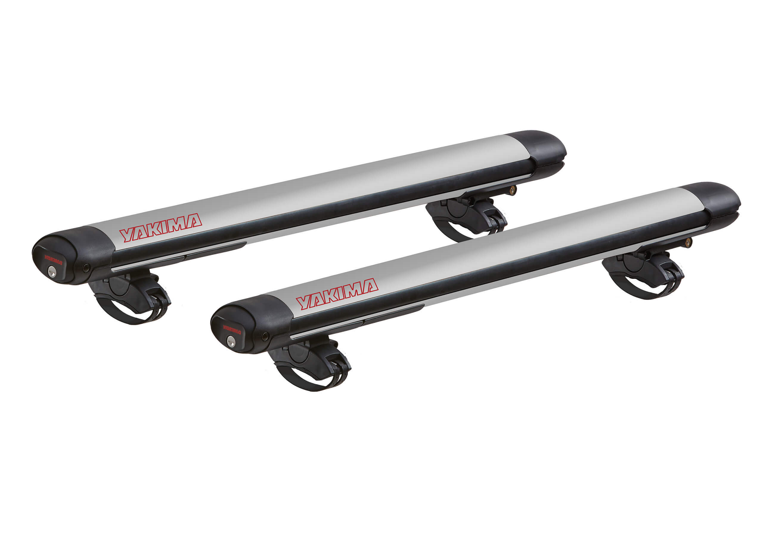 :Yakima FatCat Evo 6 silver- ski and board carrier with roof bars