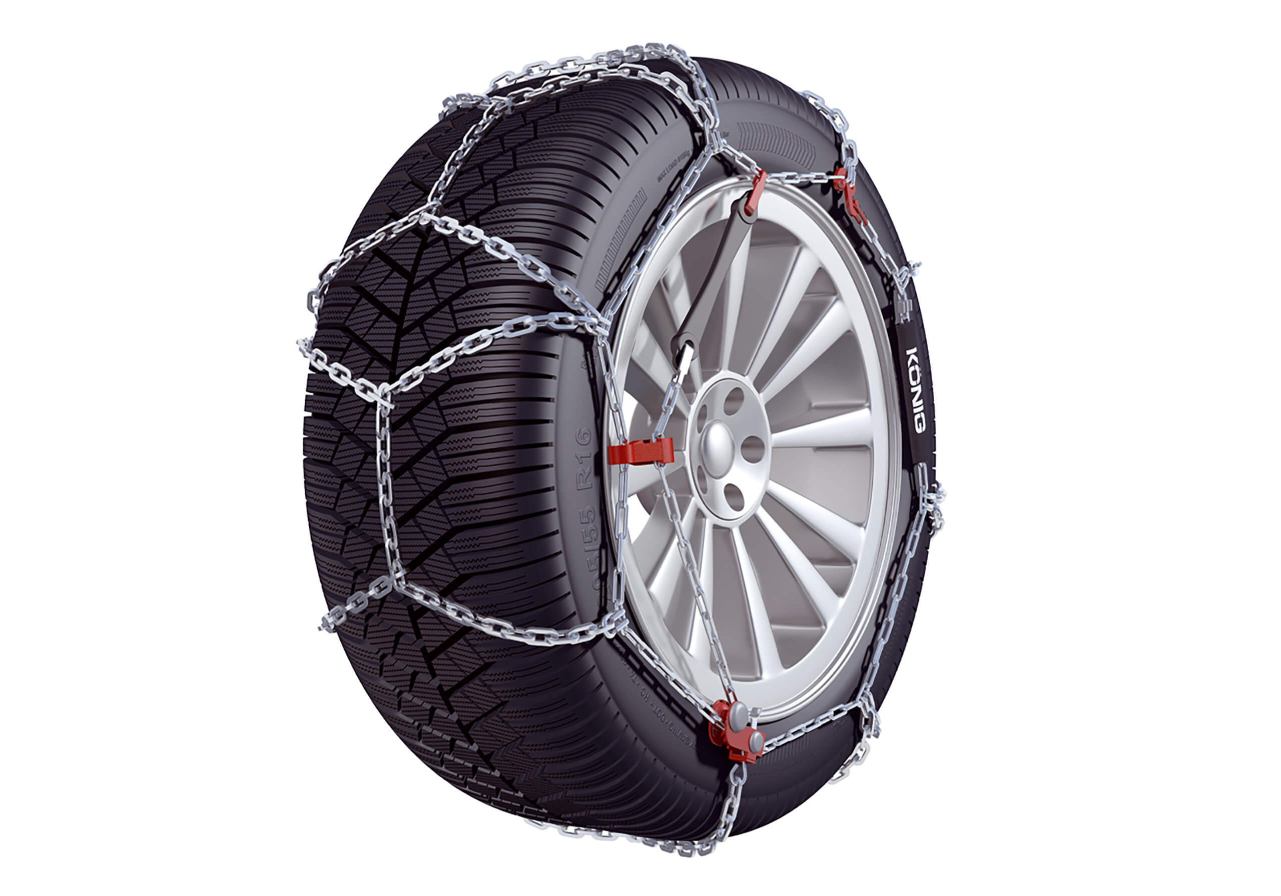 Mazda 626 four door saloon (1998 to 2002):Knig CB-12 snow chains (pair) no. CB-12 070