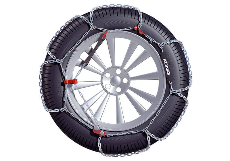 BMW 3 series four door saloon (2002 to 2005):Knig CB-12 snow chains (pair) no. CB-12 090