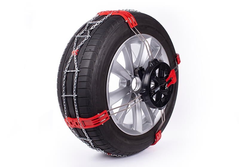 Mercedes Benz E Class All Terrain (2017 onwards):Polaire Steel Grip front-fixing snow chains (pair) size 90
